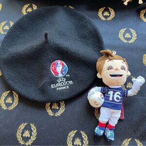 2016 Euro France beret and plushie